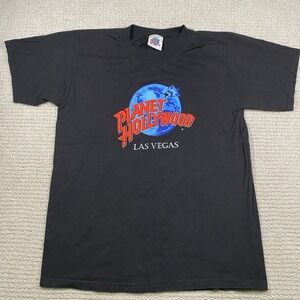 Vintage Planet Hollywood Las Vegas Graphic T Shirt Size Medium Rare 90s